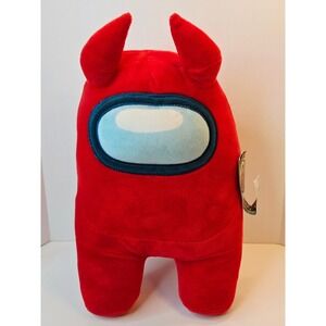 Among Us Red Crewmate Devil Horns Plush 11" Toikido YuMe Official Merchandise